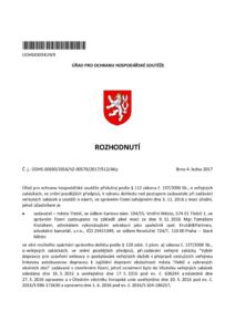thumbnail of Rozhodnutí č.j. ÚOHS-0690-2016-VZ-00578-2017-512-AKp