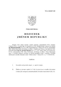 thumbnail of Rozsudek Krajského soudu v Brně ze dne 18. října 2017